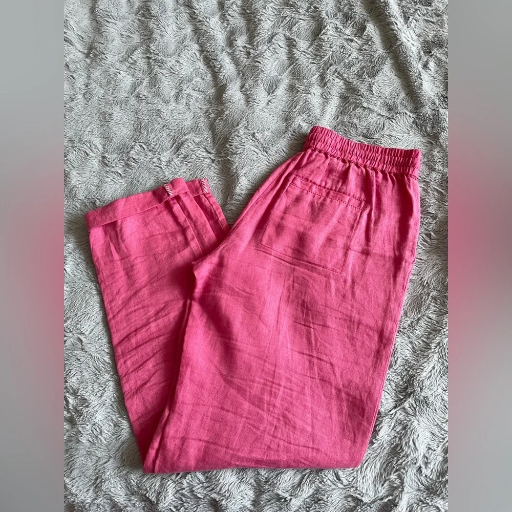 OLSEN | Hibiscus Linen Pants - Picture 4 of 4